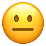 😐 Neutral Face Emoji .